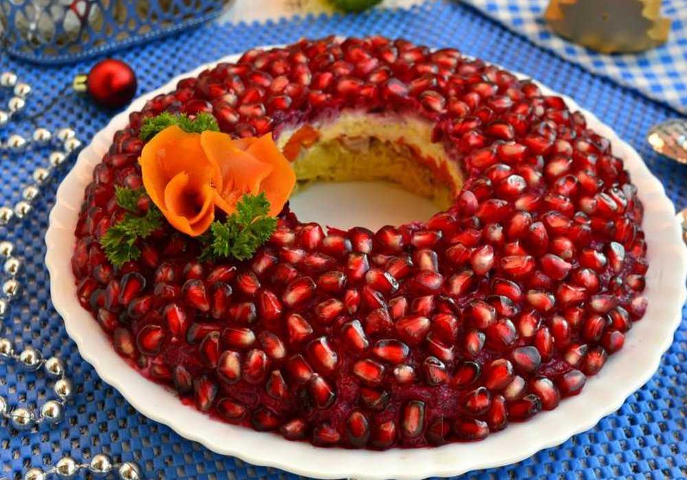 Салат гранатовый браслет - 6 самых вкусных рецептов салата с курицей
