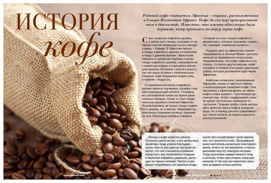 История кофе: происхождение и возникновение популярного напитка