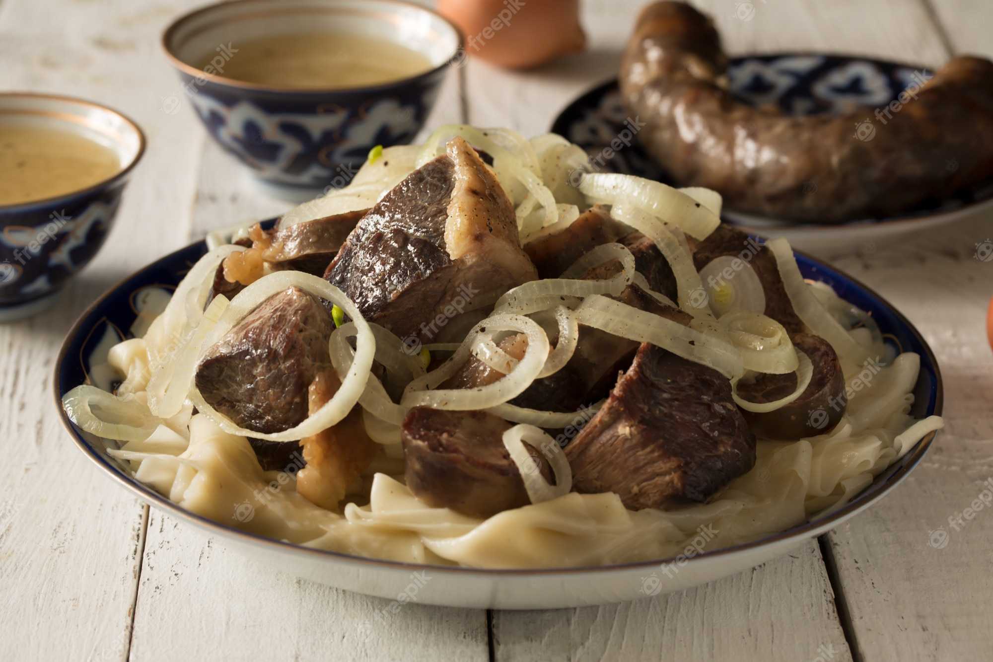 Бешбармак. рецепт классический с картошкой, курицей, говядиной, из баранины, гуся пошагово с фото