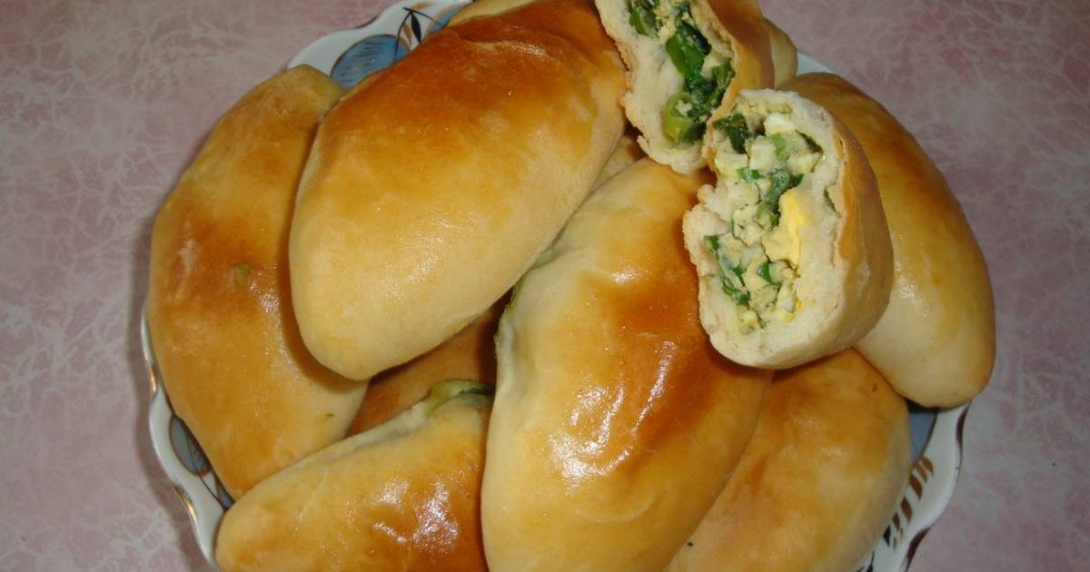 Пирожки с рисом и яйцом в духовке — вкусный пошаговый рецепт