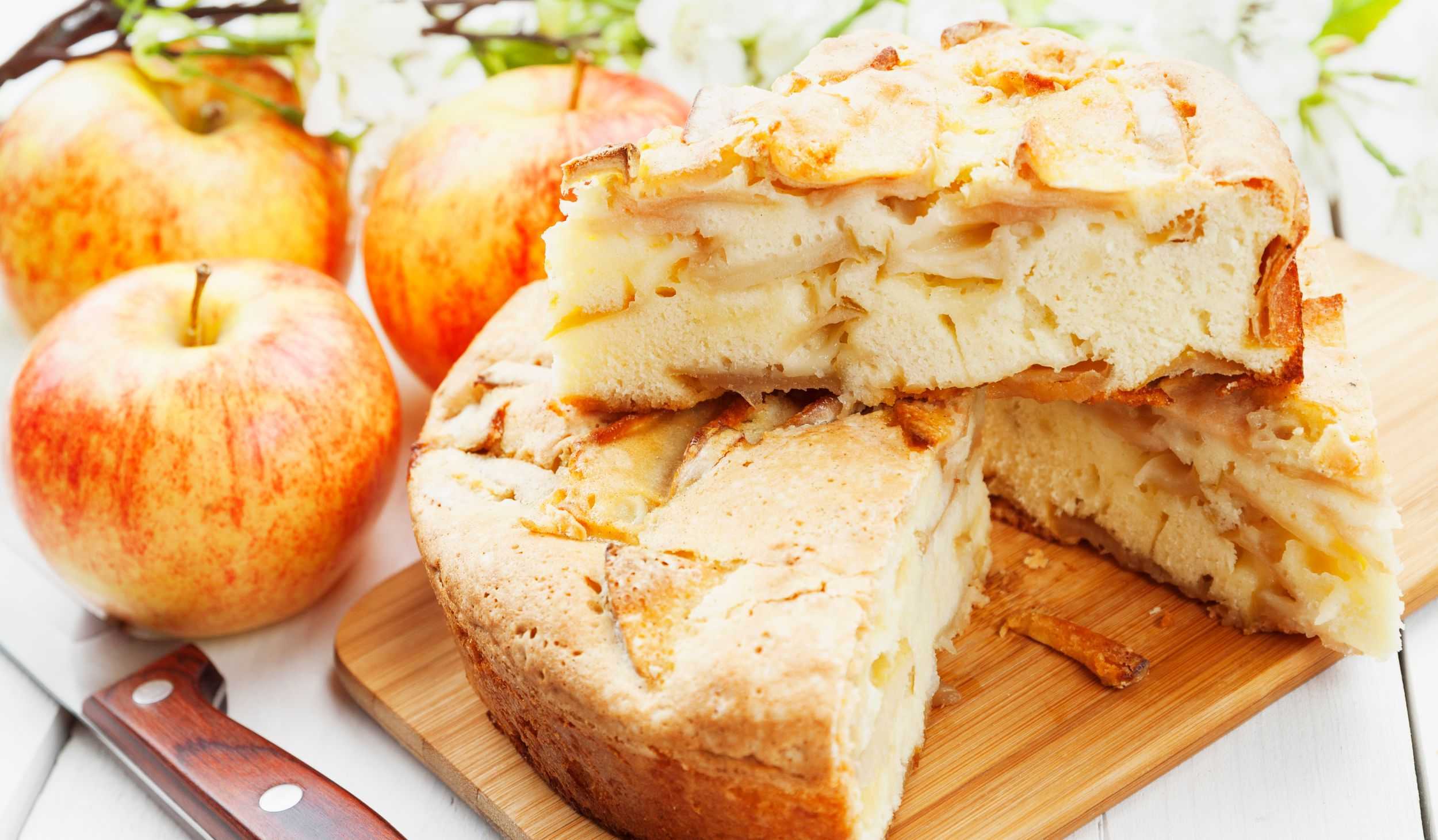 Шарлотка с яблоками в духовке: пышная и вкусная. 10 простых рецептов приготовления
