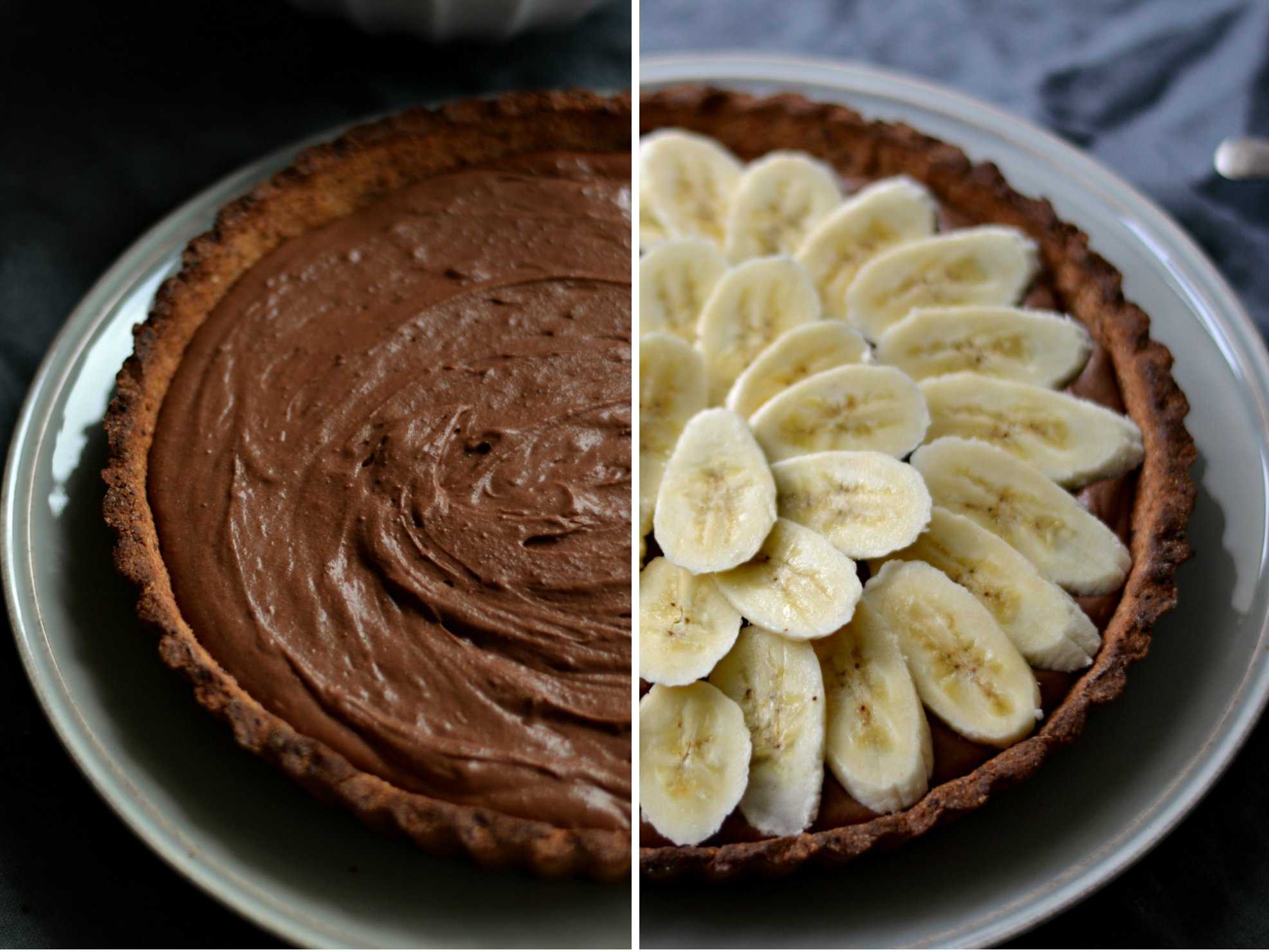 Готовые коржи с бананом. Шоколадно-банановый пирог. Банановый пирог с какао. Выпечка с бананом и шоколадом. Пирог с бананом и шоколадом.