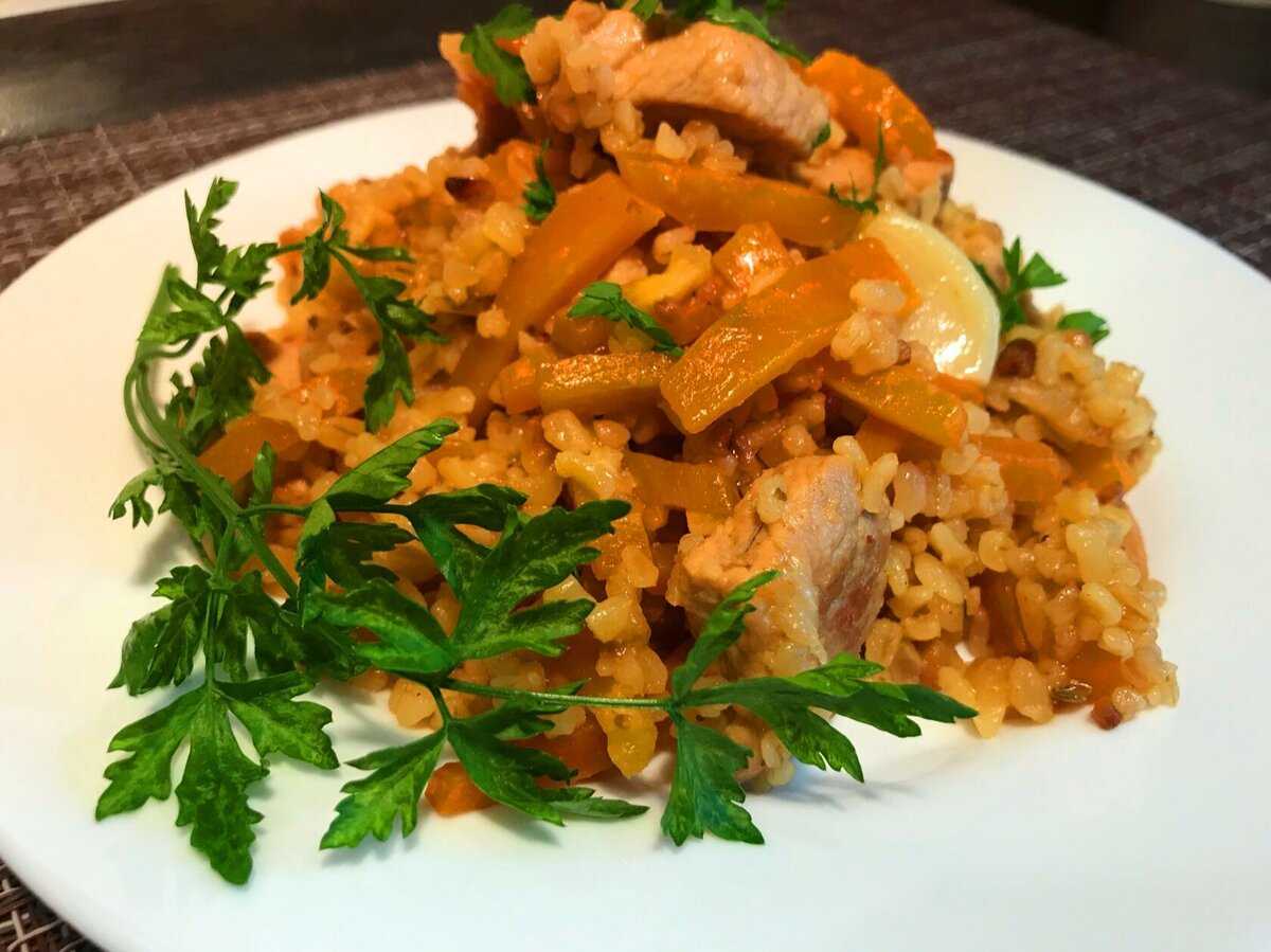 Булгур с курицей в горшочке в духовке
 готовим вкусно!