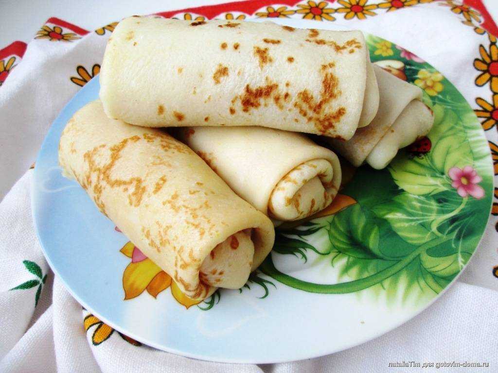 Фаршированные блины с творогом + рецепт начинки