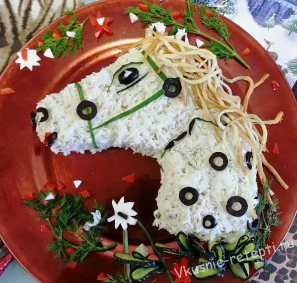 Украшение салатов на новый год 2023: рецепты с фото простые и вкусные, лучшие идеи    :: клео.ру