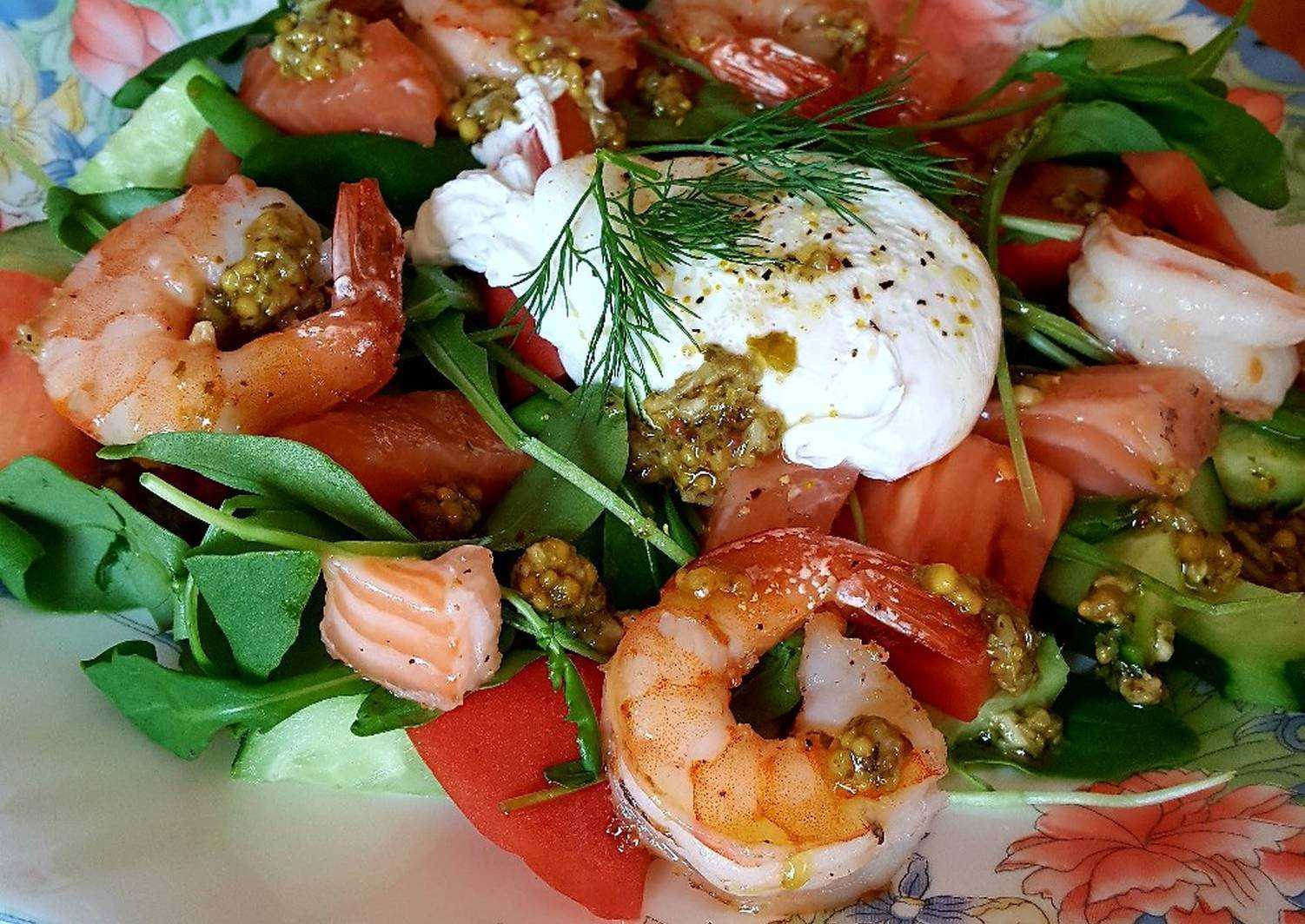 Салаты с авокадо и креветками — вкусные рецепты