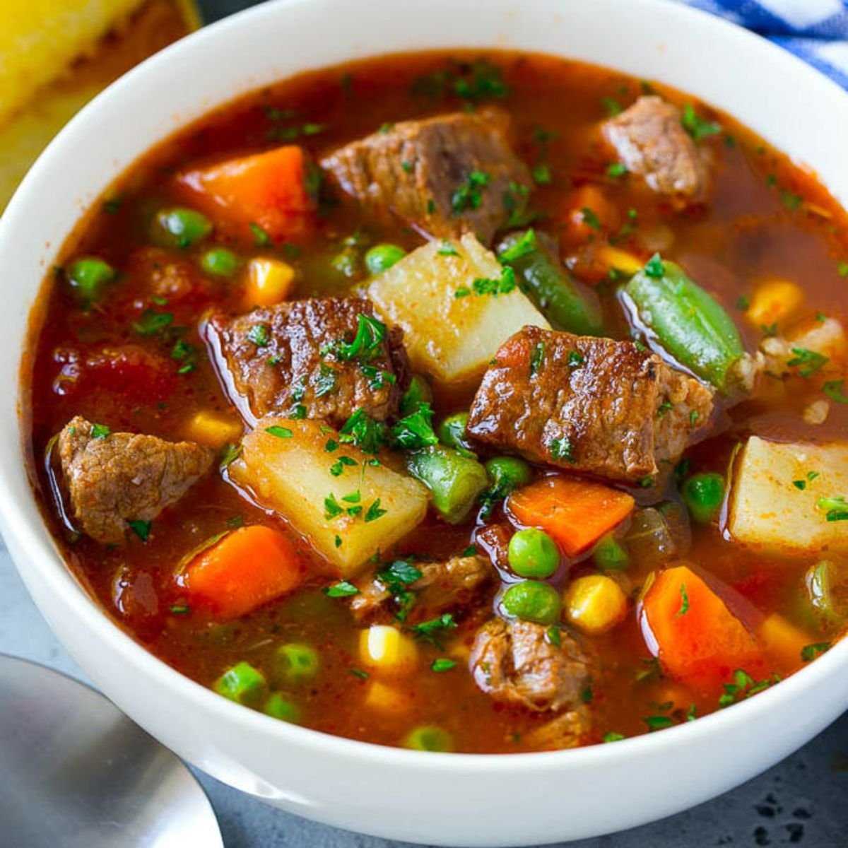 Грибной суп с мясом - пошаговый рецепт
