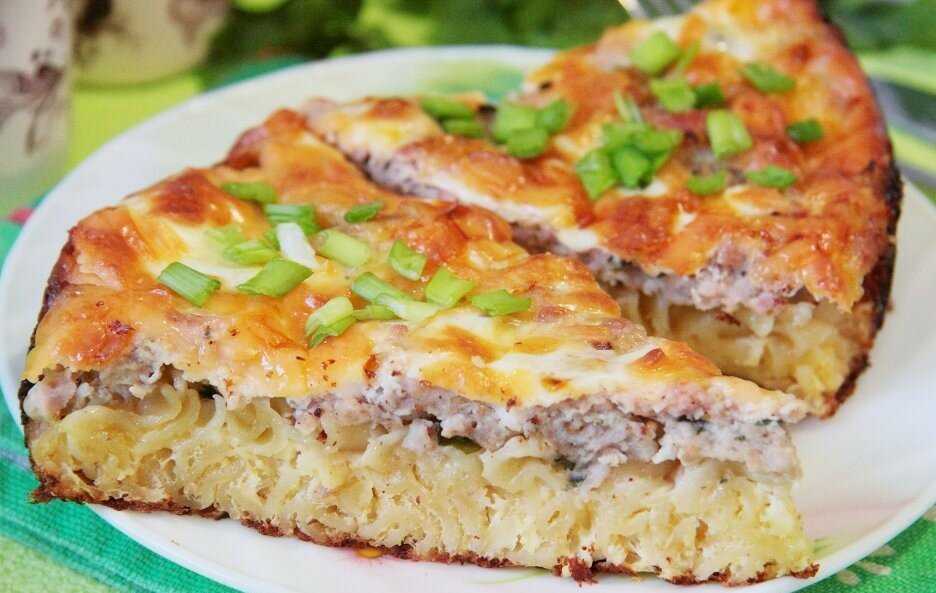 Запеканка из макарон с фаршем