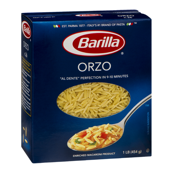 Барилла макароны рецепты. Паста орзо Barilla. Барилла птитим паста. Птитим и орзо. Орзо Ризони.