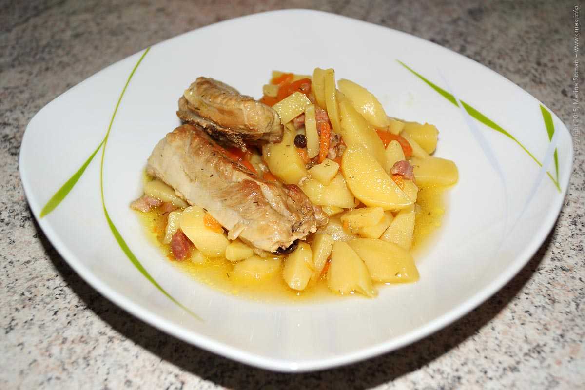 Картошка с беконом и сыром в духовке - 10 пошаговых фото в рецепте