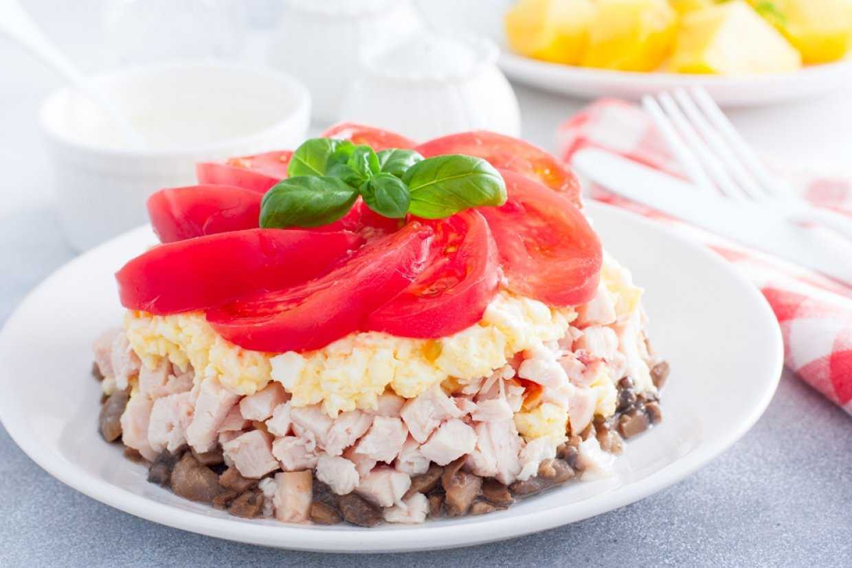 Салат мужские слезы с курицей грибами и корейской морковью рецепт фото пошагово и видео - 1000.menu