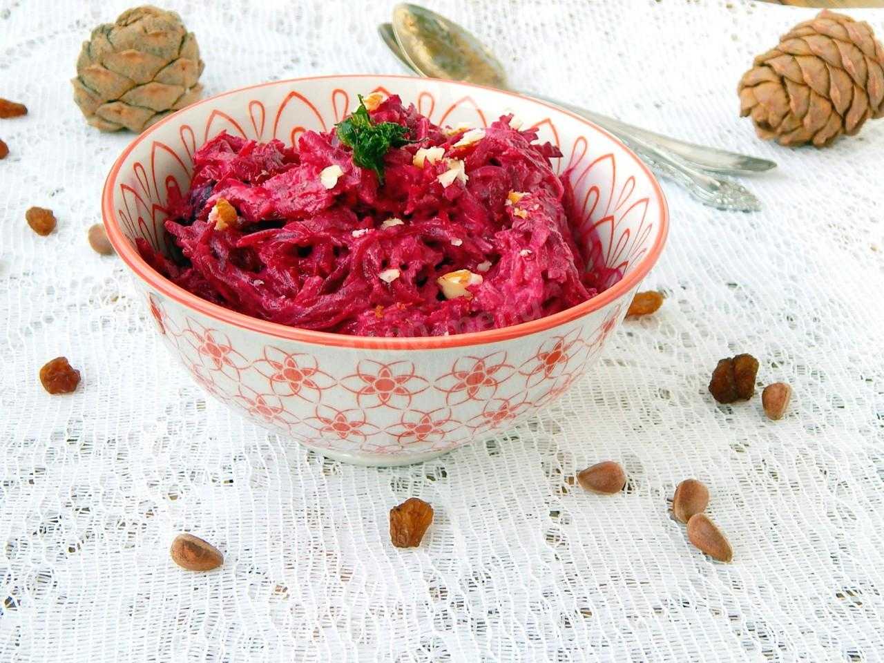 Салат из свеклы с чесноком. пошаговый рецепт с фото