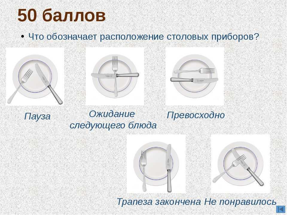 Как положить приборы после еды в ресторане если понравилось картинки