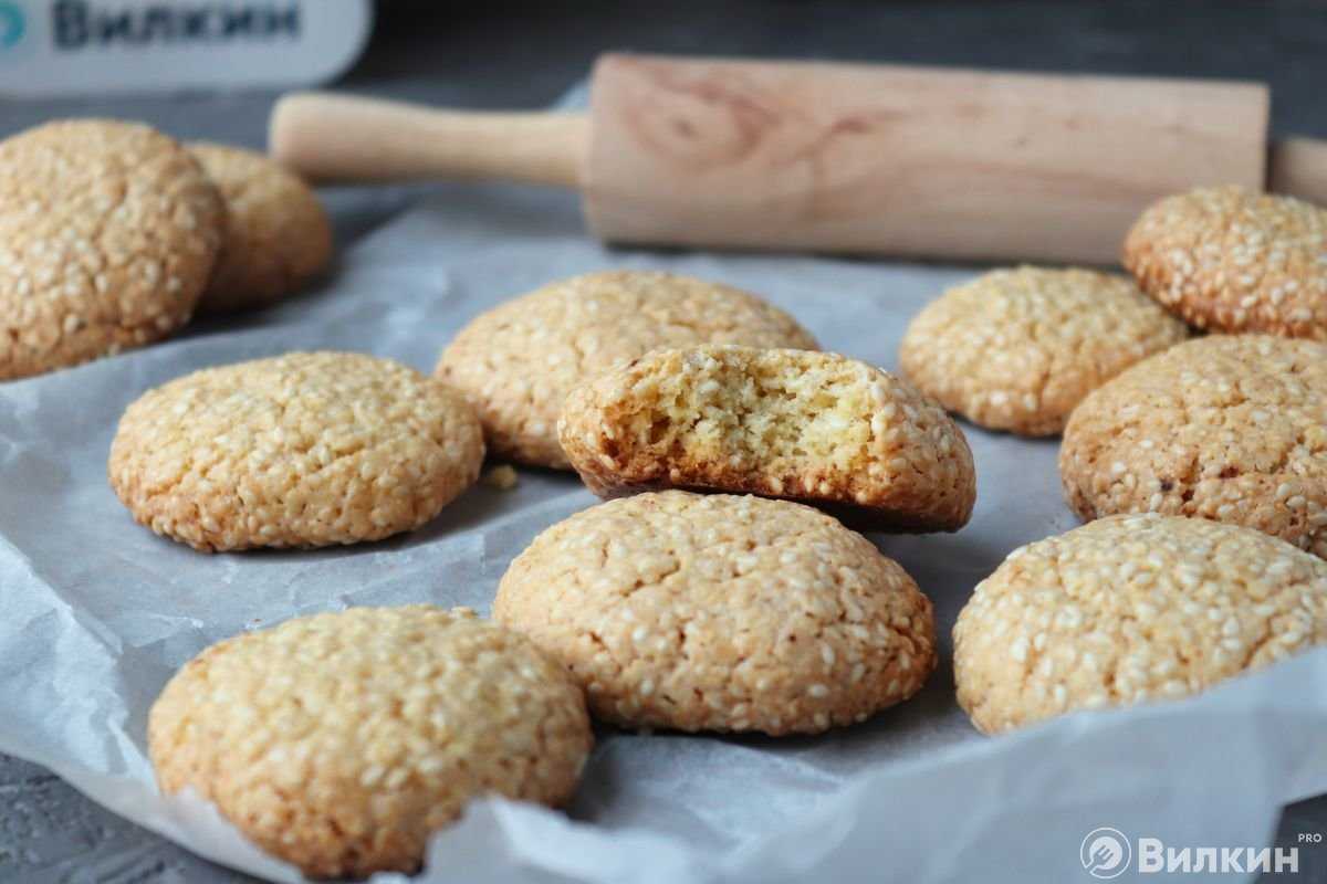 Рецепт кунжутного печенья своми руками в домашних условиях с фото пошагово