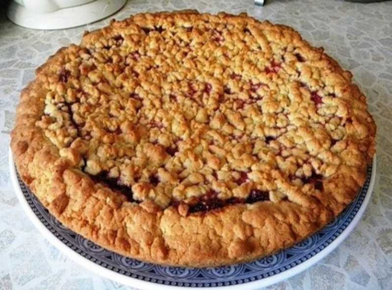 Пирог кучерявый с вареньем рецепт с фото пошагово в домашних условиях 🍓