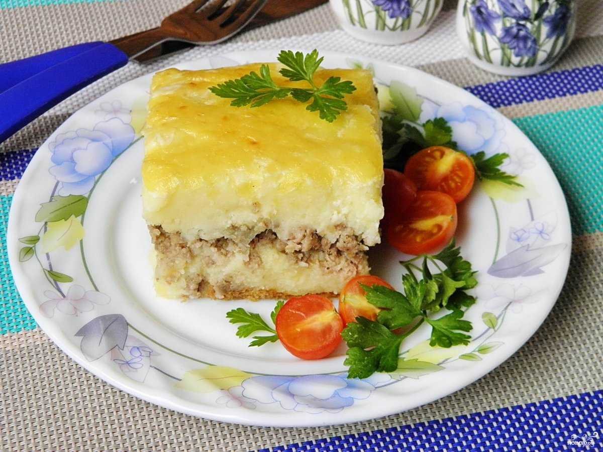 Картофельная запеканка с фаршем и сыром в духовке рецепт фото пошагово и видео - 1000.menu