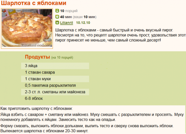 Постный яблочный пирог - пошаговый рецепт быстро и просто