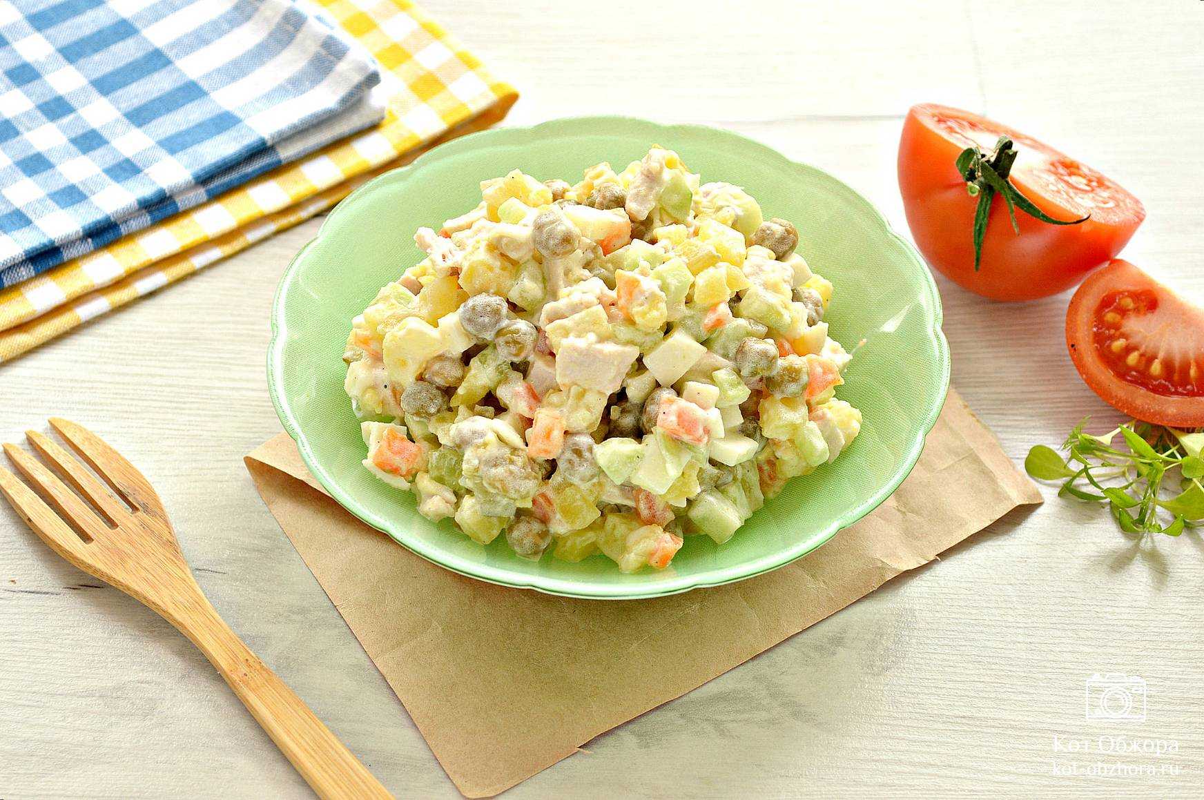 Классические салаты с курицей - 18 рецептов приготовления пошагово - 1000.menu