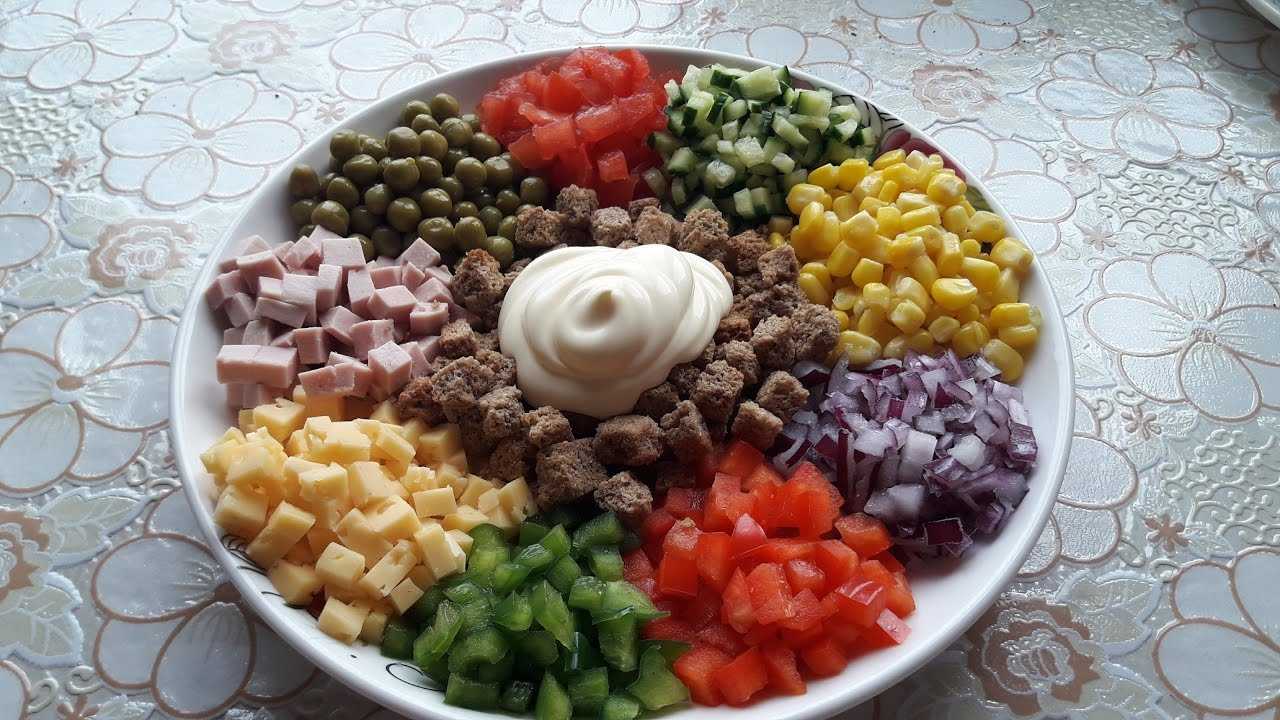 Салат радуга с картошкой фри рецепт с фото пошагово 🍓