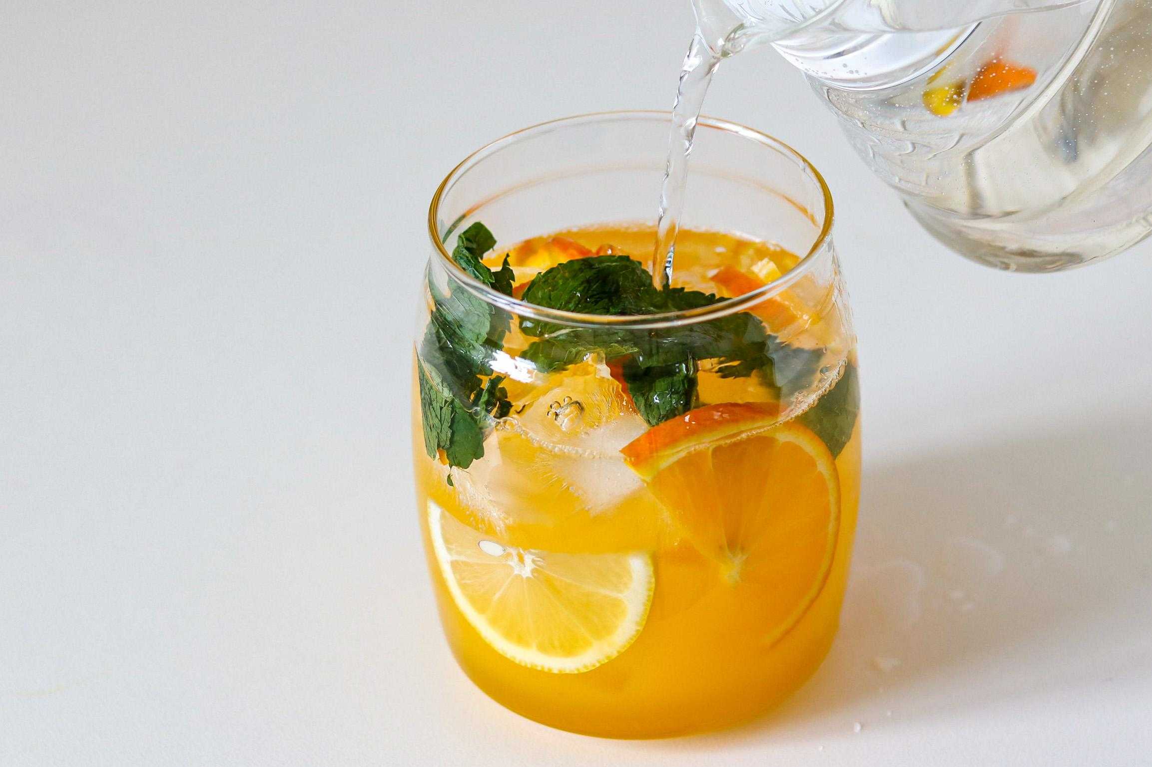 Вода лимон сахар лимонад. Лимонад апельсин мята. Лимонад с апельсином и мятой. Мандариновый лимонад. Лимон апельсин мята.