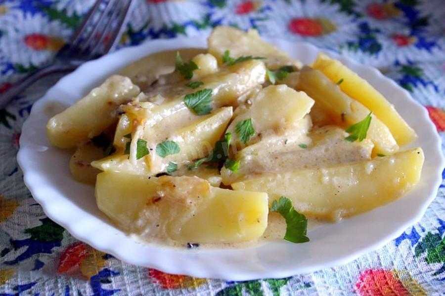 Молодая картошка в молоке