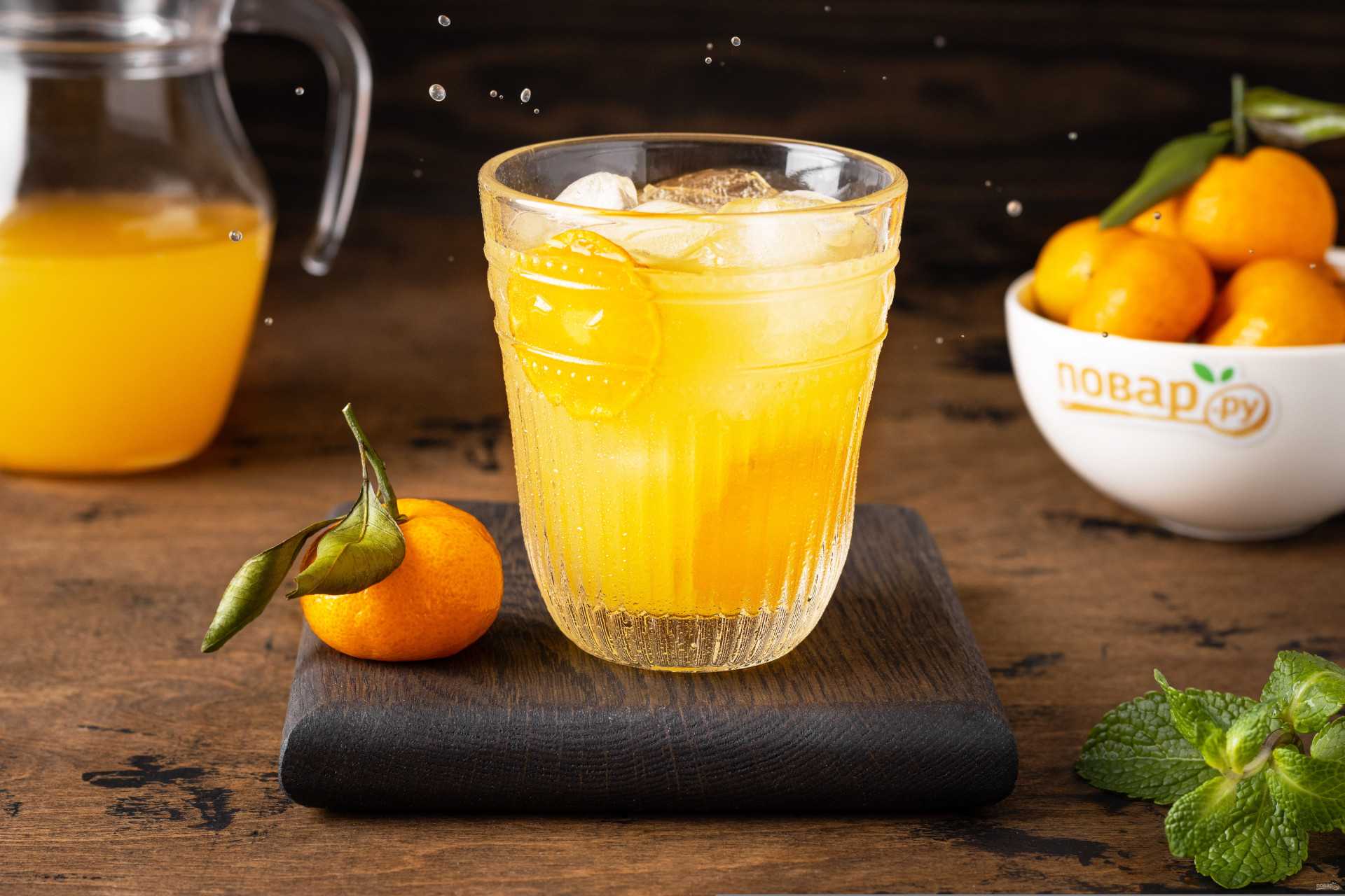 Коктейль tangerine lemonade мандариновый лимонад в кувшине - алкофан