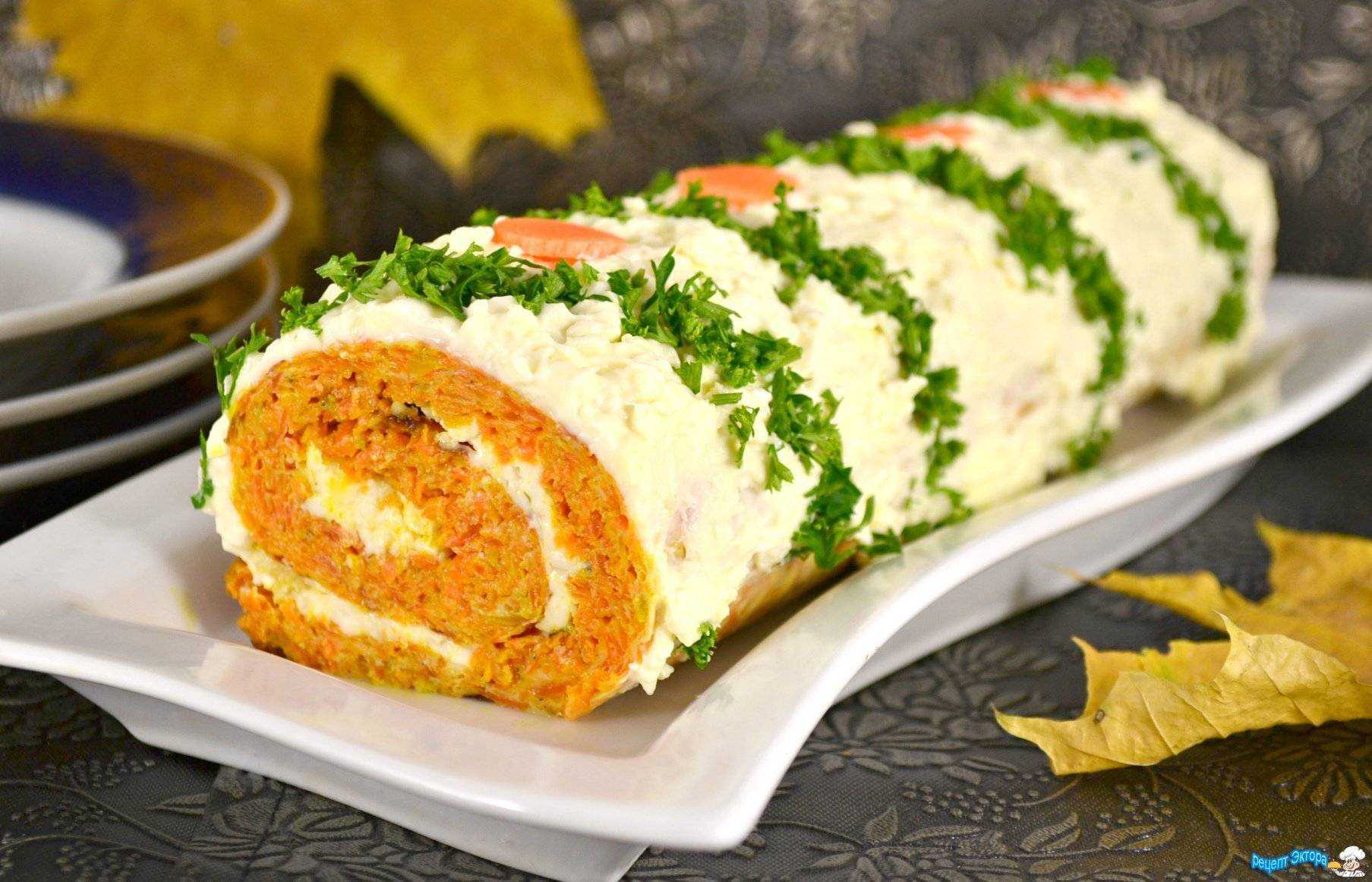 Рулетики печёночные с плавленым сыром, луком и морковью ⋆ готовим вкусно, красиво и по-домашнему!