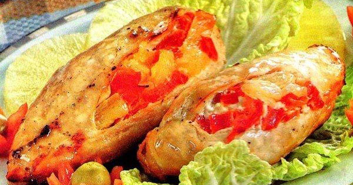 Кармашки из куриной грудки с сыром и помидорами. новогодние «кармашки» из куриной грудки с сыром и беконом рецепт куриных кармашков в духовке