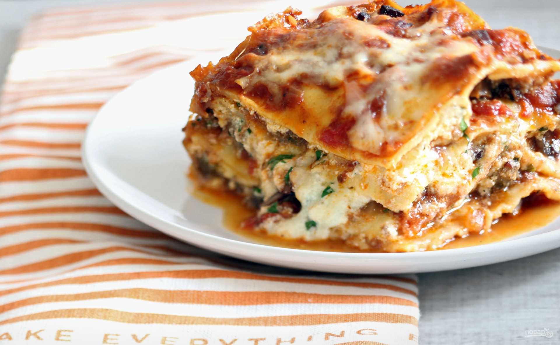 Лазанья с фаршем в духовке - классические рецепты простой и вкусной лазаньи