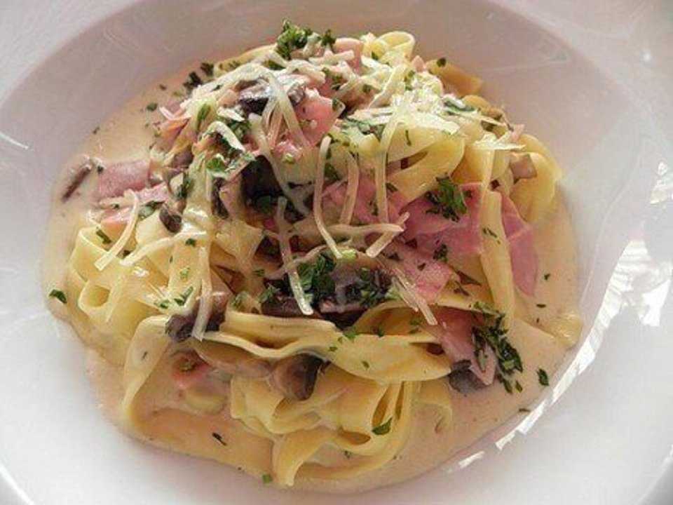 Фетучини с ветчиной вкусный рецепт с фото пошагово и видео - tvcook.ru