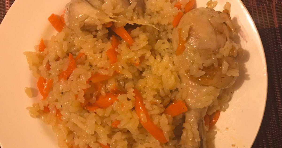 Плов с курицей в микроволновке! невозможно остановиться!