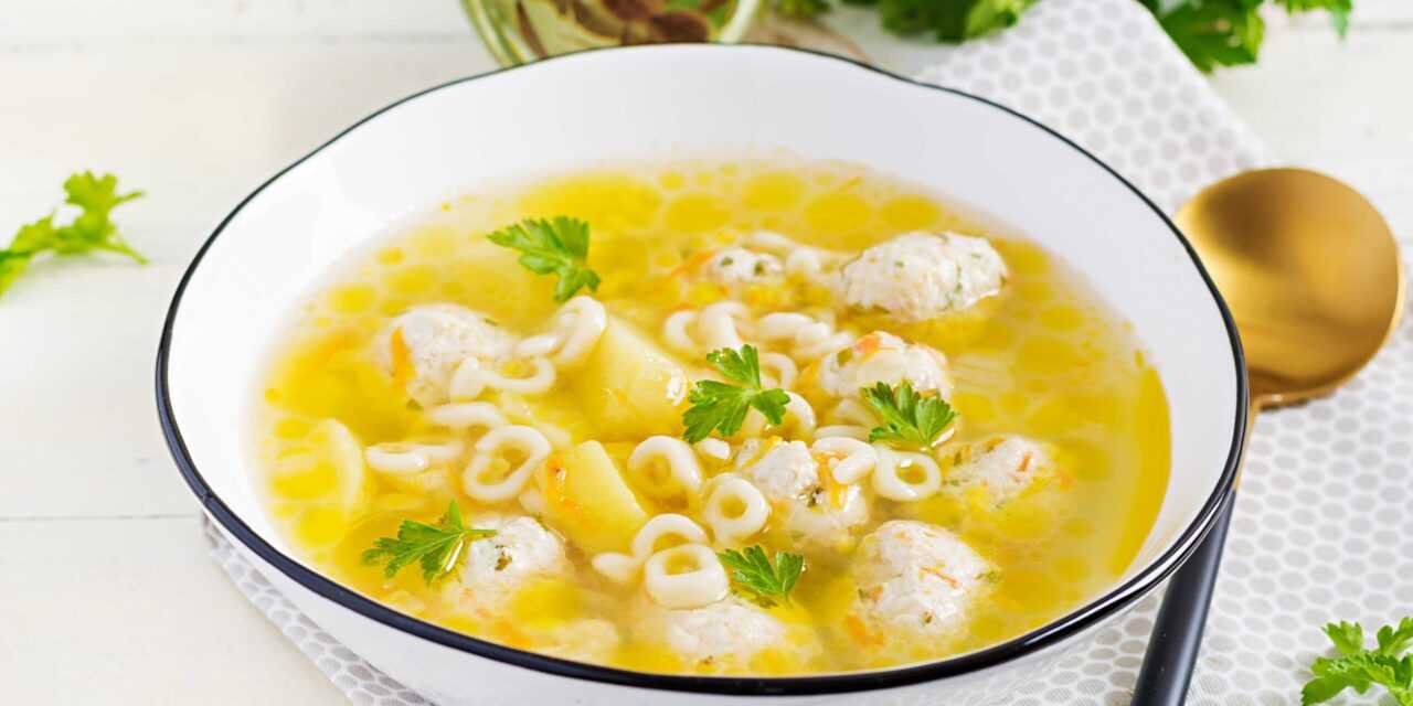 Овощной суп с фрикадельками из курицы: рецепт с фото | меню недели