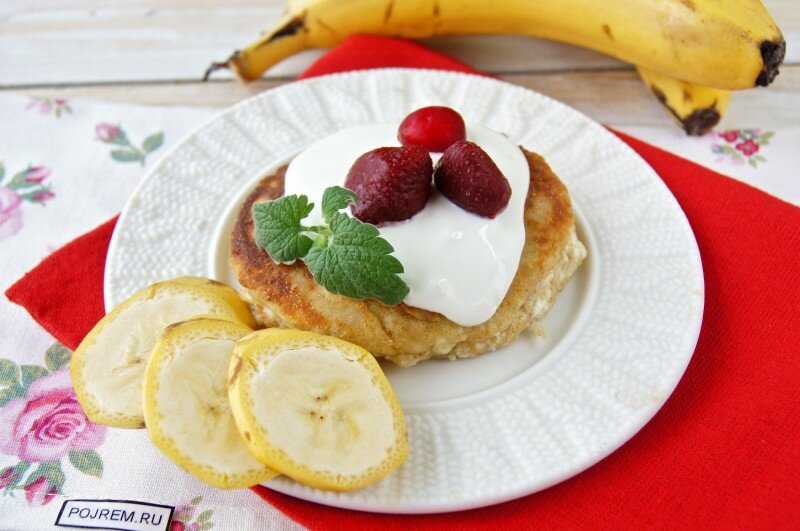 Сырники с бананом и творогом пошаговый рецепт с фото