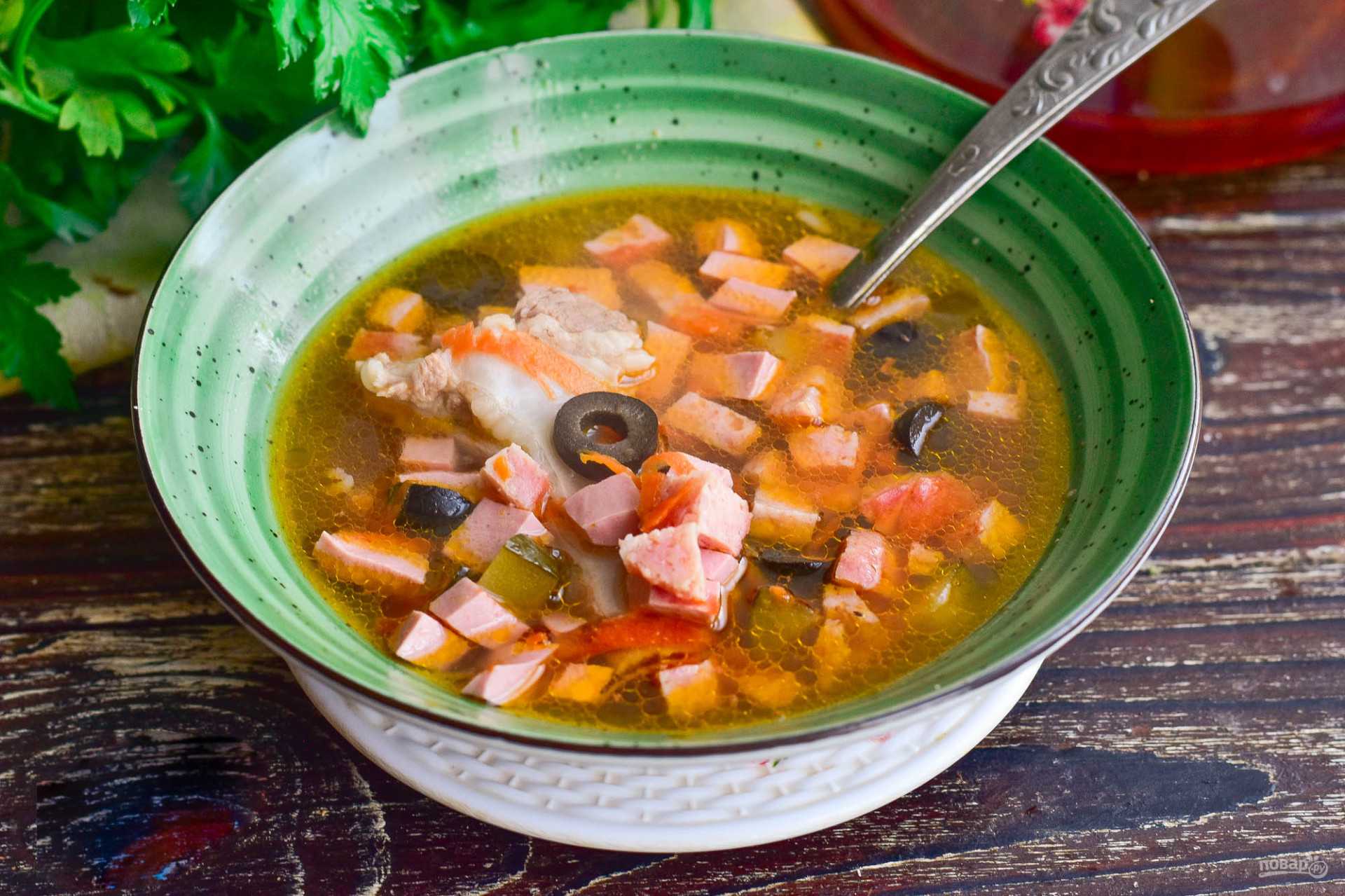 Солянка классическая: 5 фото-рецептов сборной мясной солянки