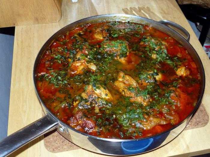 Чахохбили из курицы в мультиварке