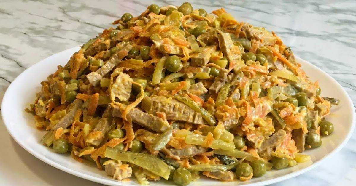 Салат обжорка с огурцами солеными - 7 рецептов с фото пошагово