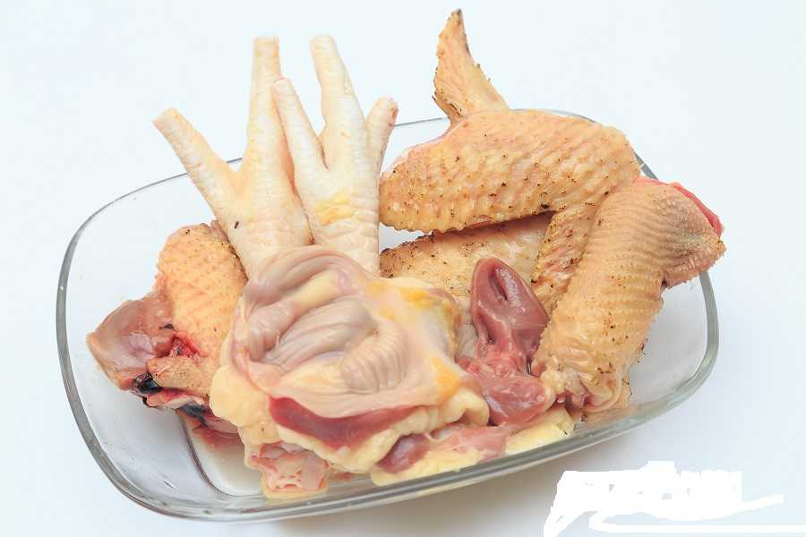 Субпродукты мяса птицы. Куриные субпродукты.