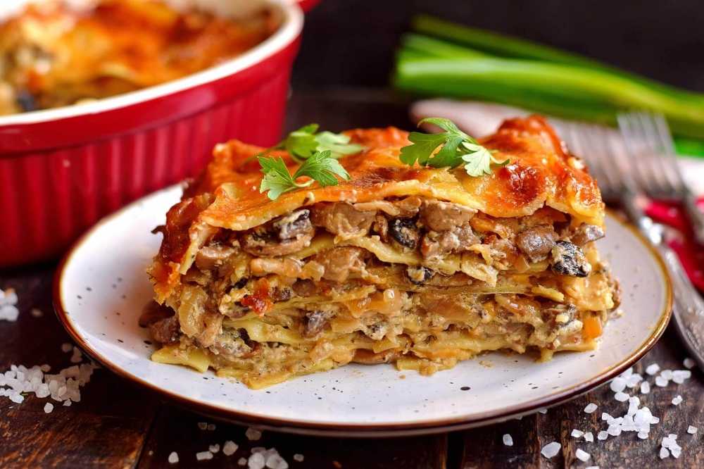 Лазанья с курицей и грибами - пошаговый рецепт с фото