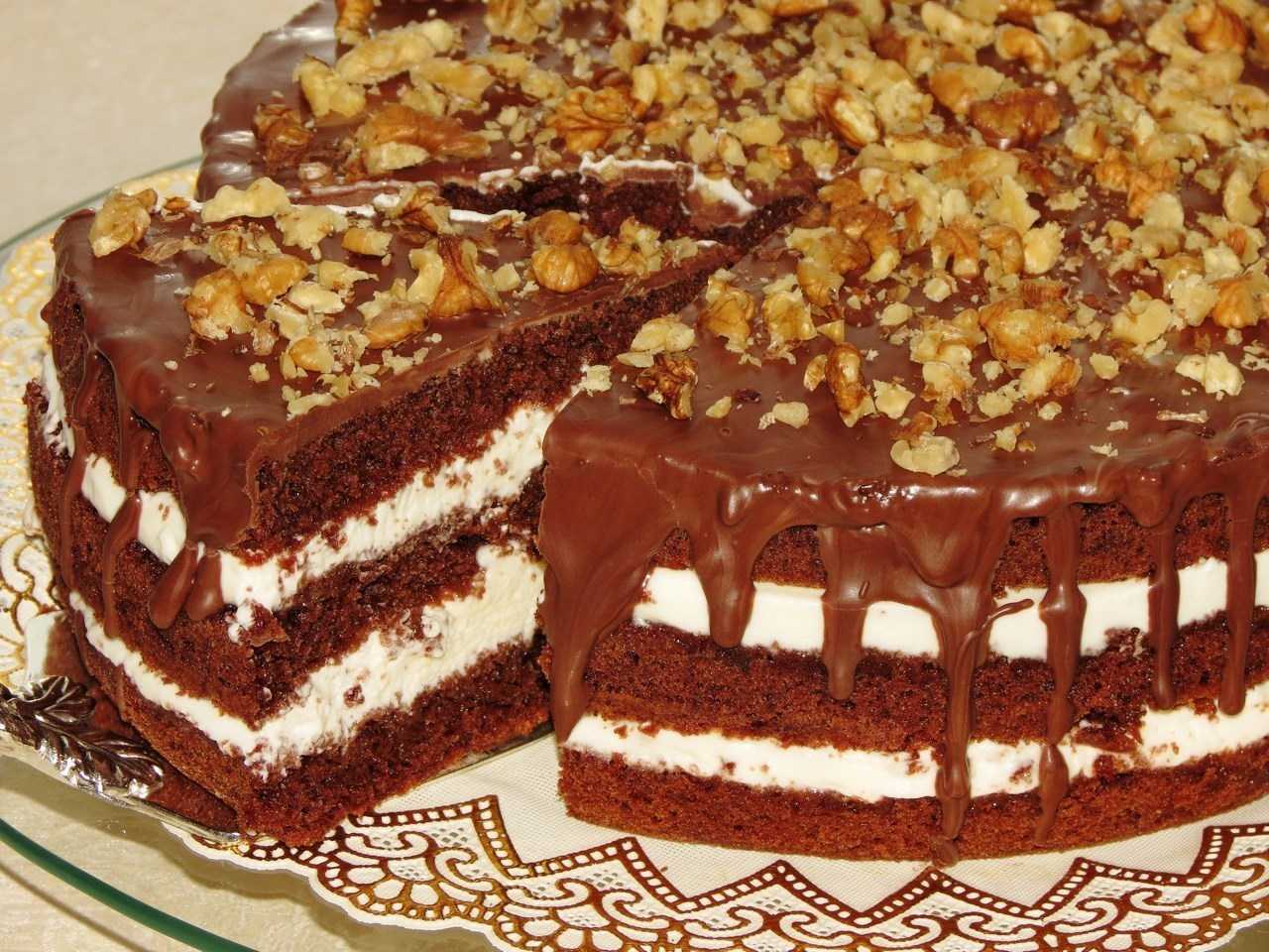 Шоколадные торты в домашних условиях: топ 10 самых вкусных и простых рецептов