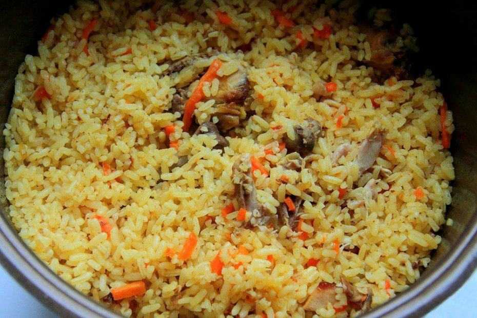 Плов из курицы и гречки. пошагово с фото.