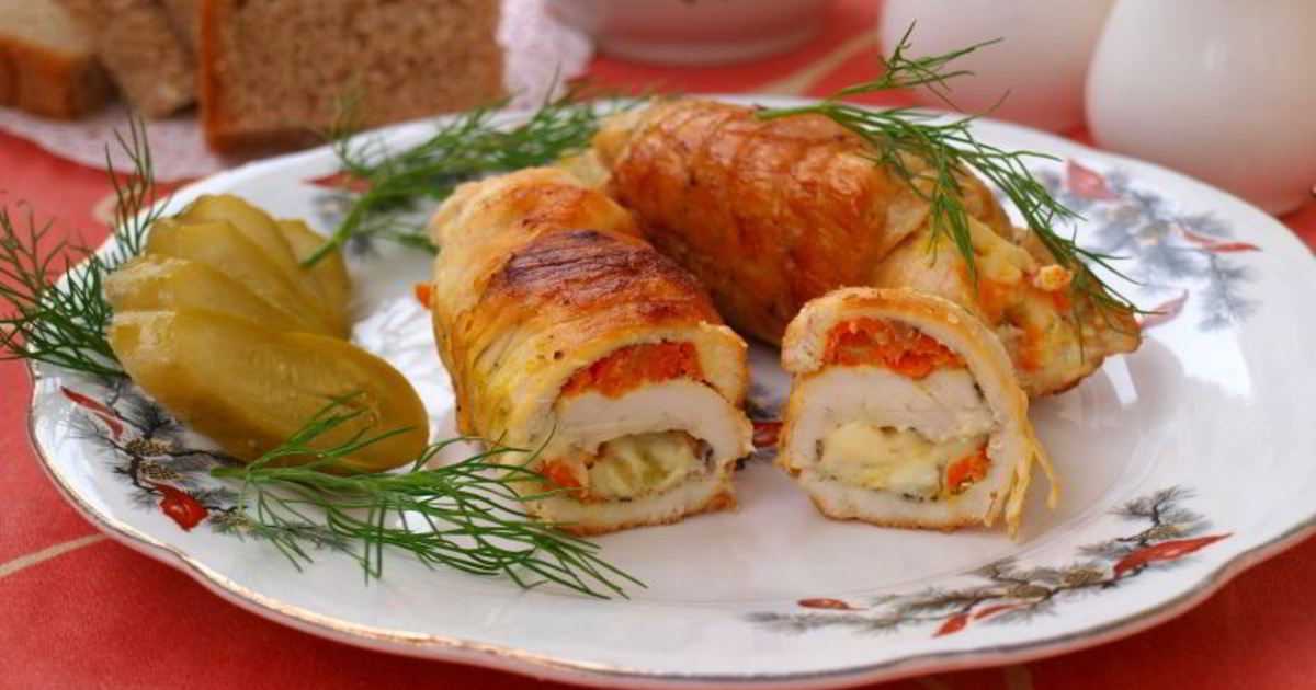 Куриный рулет с сыром