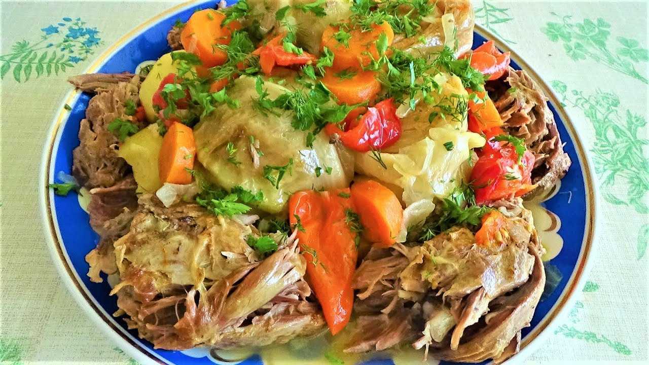 Дымляма по-узбекски в казане с капустой: пошаговый рецепт с фото