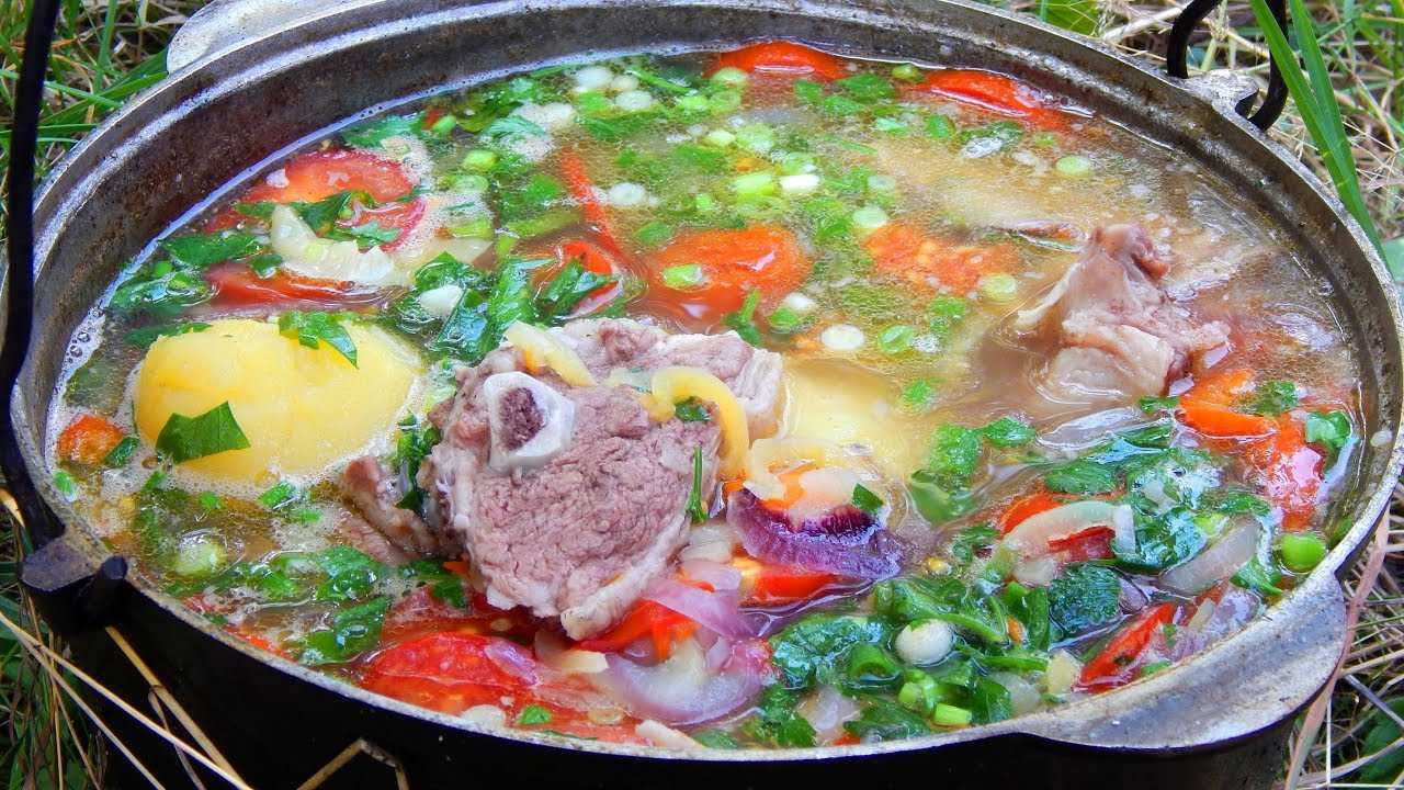 Шулюм из баранины. рецепты с фото в казане на костре, мультиварке