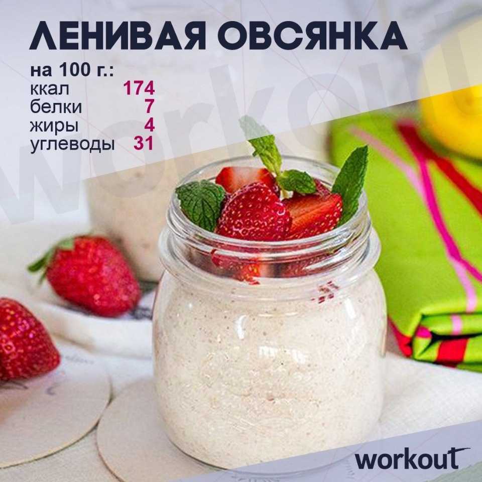 Пп ленивая овсянка в банке - рецепты с кефиром, на ночь, на кокосовом молоке, с ряженкой - glamusha