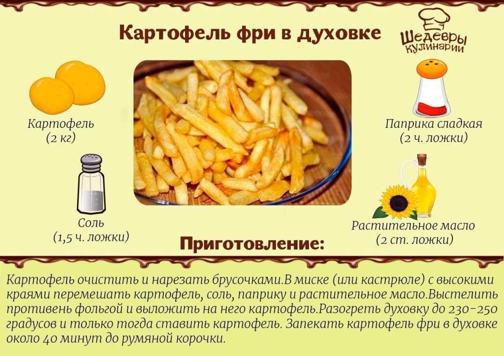 Сколько готовится картошка фри