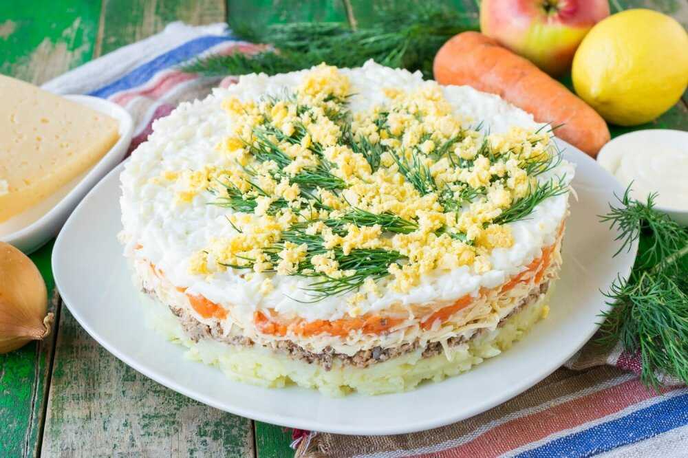 Салат мимоза с рыбными консервами - классические рецепты